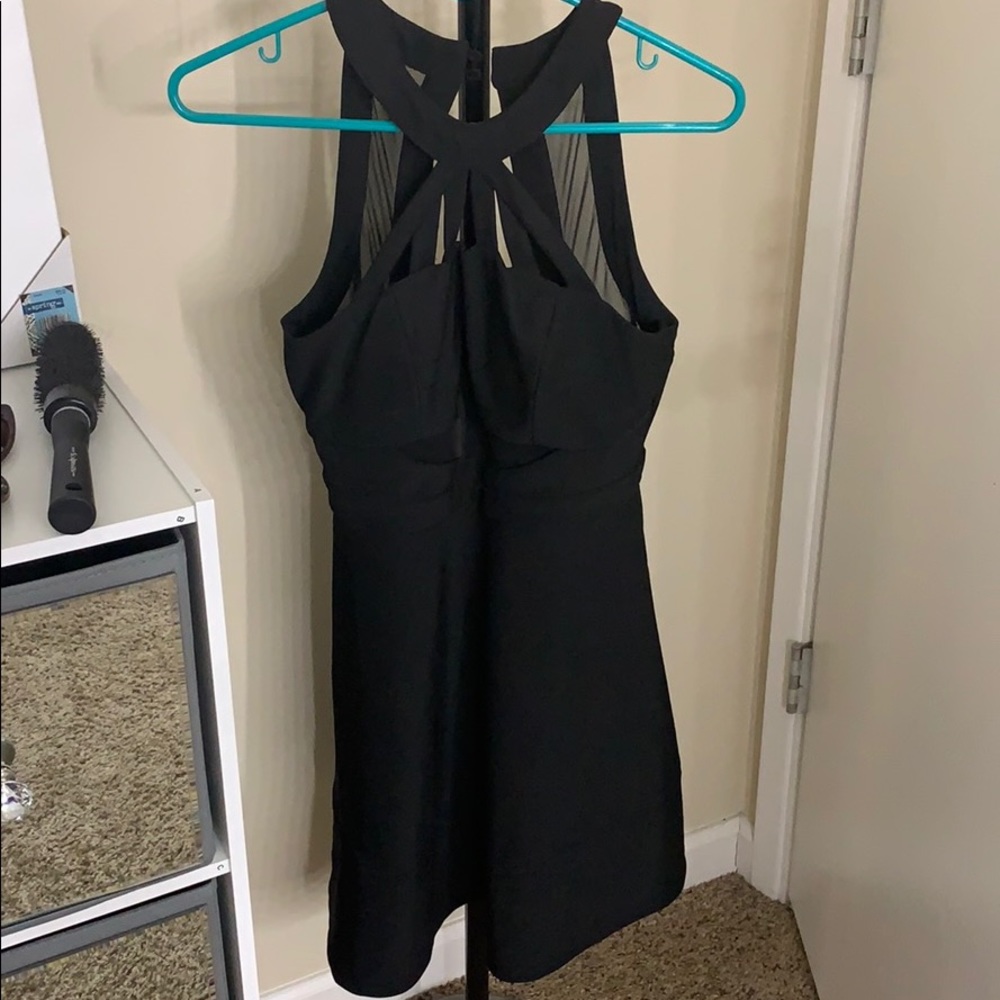 Black mini dress